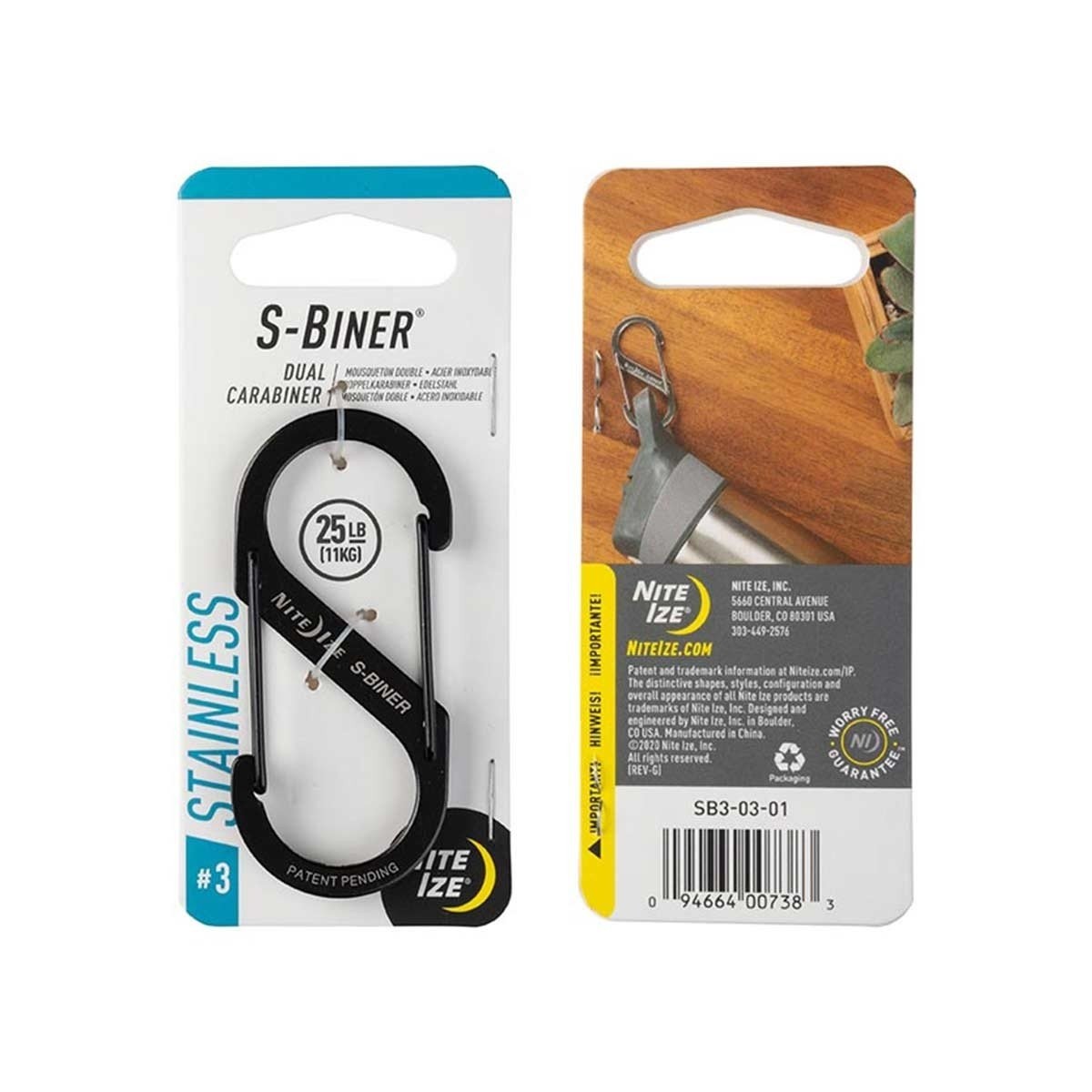 Accessoires - Nite Ize | S-Biner® Stainless Steel Dual Carabiner - outpost-shop.com