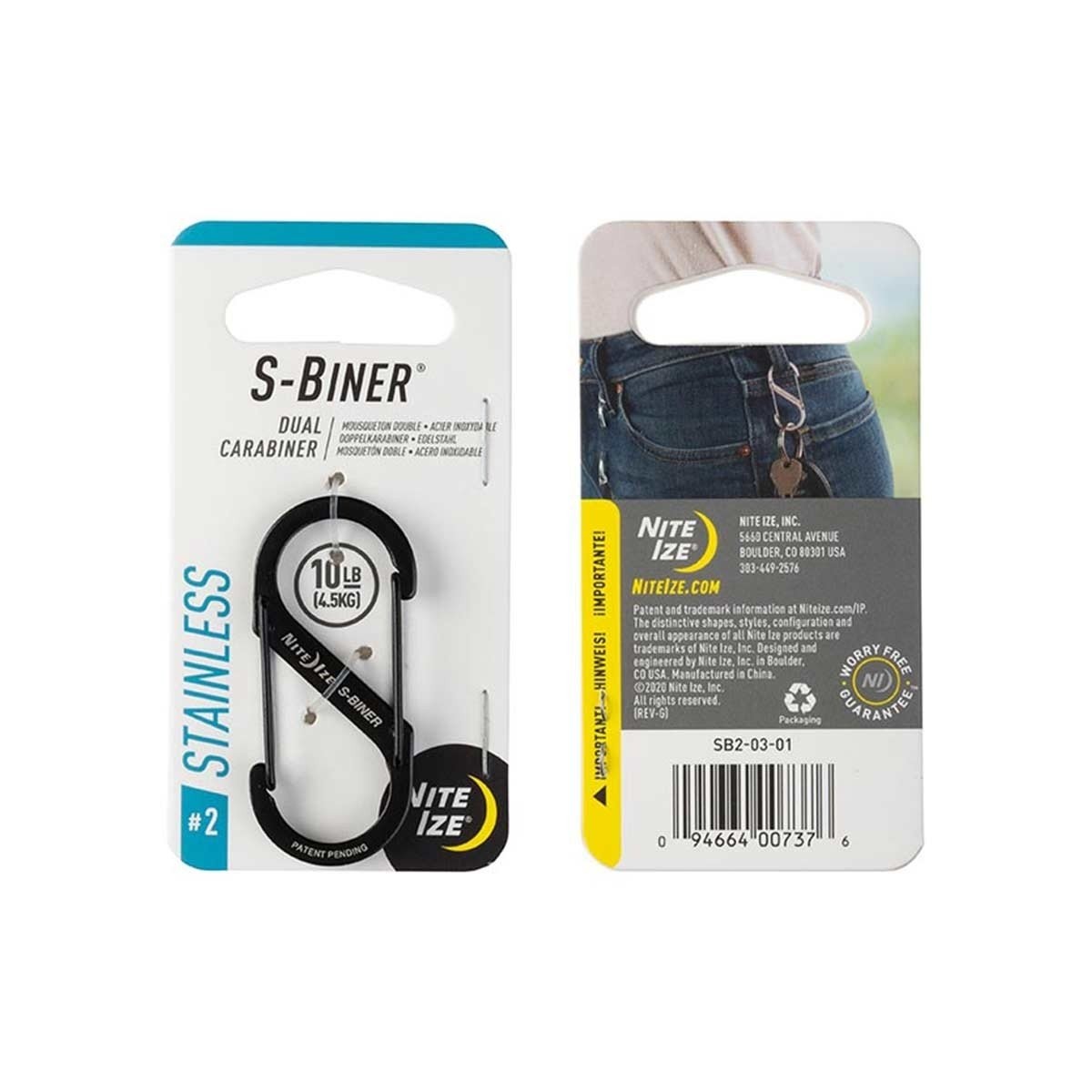 Accessoires - Nite Ize | S-Biner® Stainless Steel Dual Carabiner - outpost-shop.com