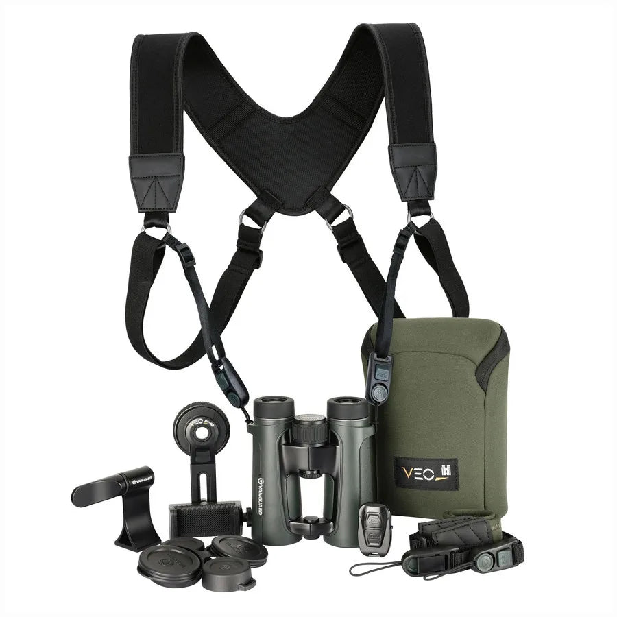 Vanguard pack VEO HD IV 10x42 avec harnais et digiscopie