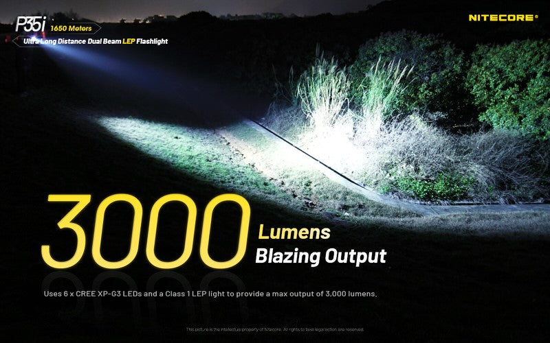 Lampes Tactiques - Nitecore | P35i LEP – 3000 Lumens - outpost-shop.com