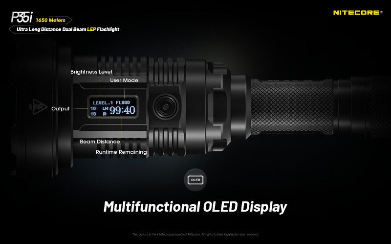 Lampes Tactiques - Nitecore | P35i LEP – 3000 Lumens - outpost-shop.com