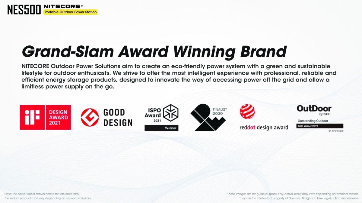 Piles, batteries et chargeurs - Nitecore | Power station NES500 - 500W/1000W - outpost-shop.com