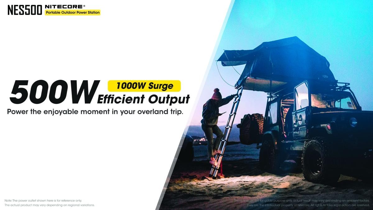 Piles, batteries et chargeurs - Nitecore | Power station NES500 - 500W/1000W - outpost-shop.com