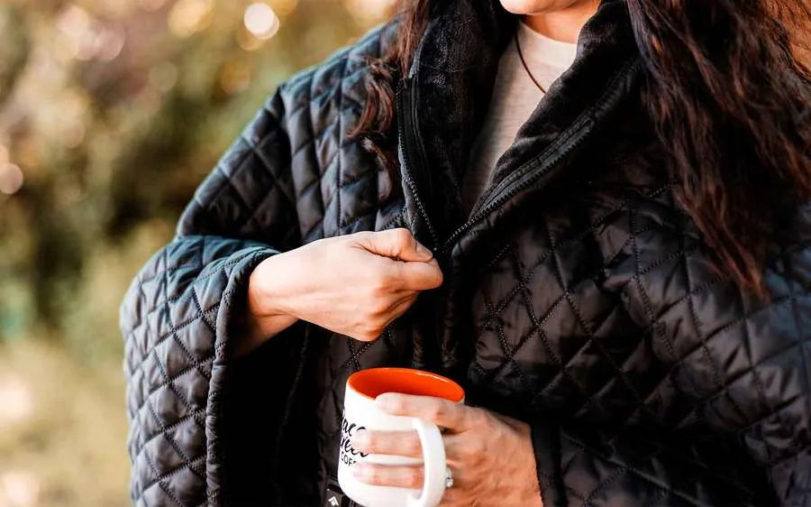 Thaw poncho chauffant 2.0 rechargeable