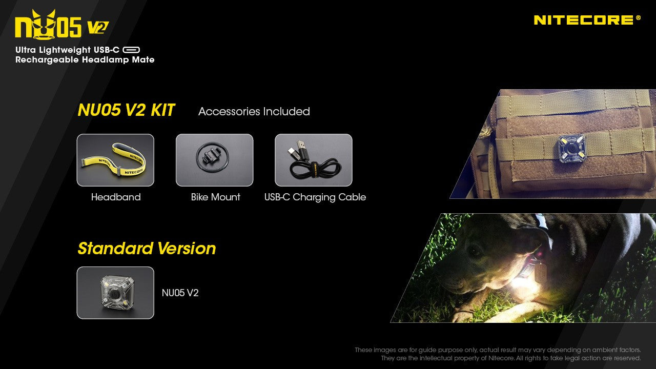 Lampes Frontales - Nitecore | NU05V2 - outpost-shop.com