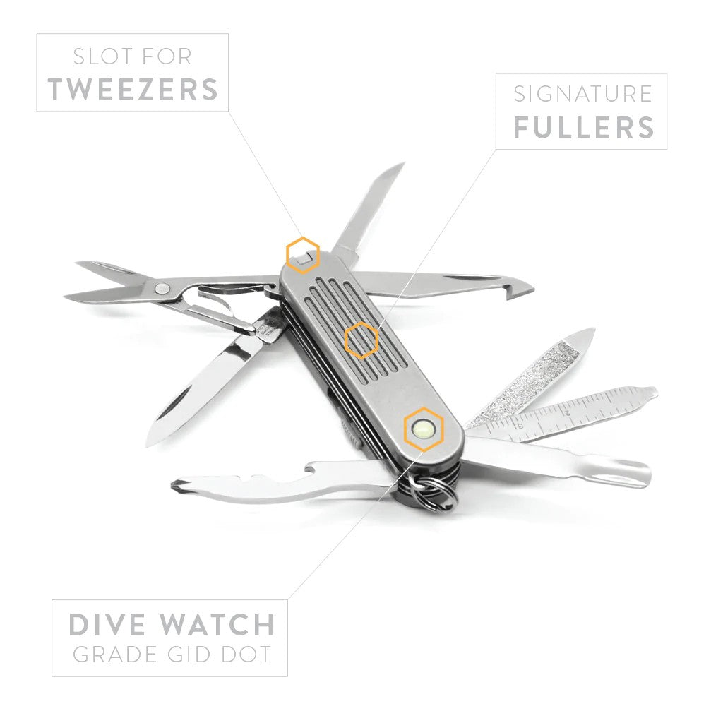 Couteaux & Outils - Prometheus Design Werx | Ti-SAK Scales Mini 58mm - Fullered - outpost-shop.com