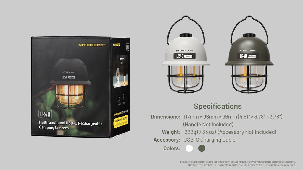 Lanternes et bougies - Nitecore | Lanterne multifonction LR40 - outpost-shop.com