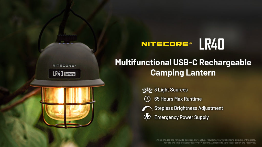 Lanternes et bougies - Nitecore | Lanterne multifonction LR40 - outpost-shop.com