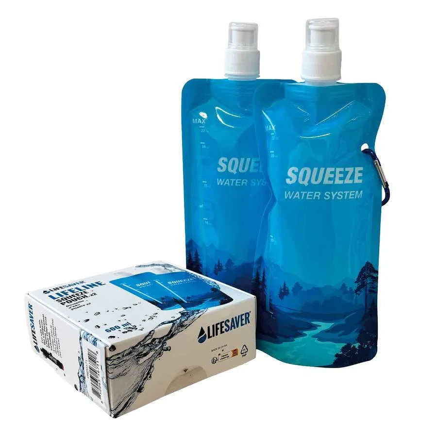 Gourdes souples compressibles Lifeline, lot de 2