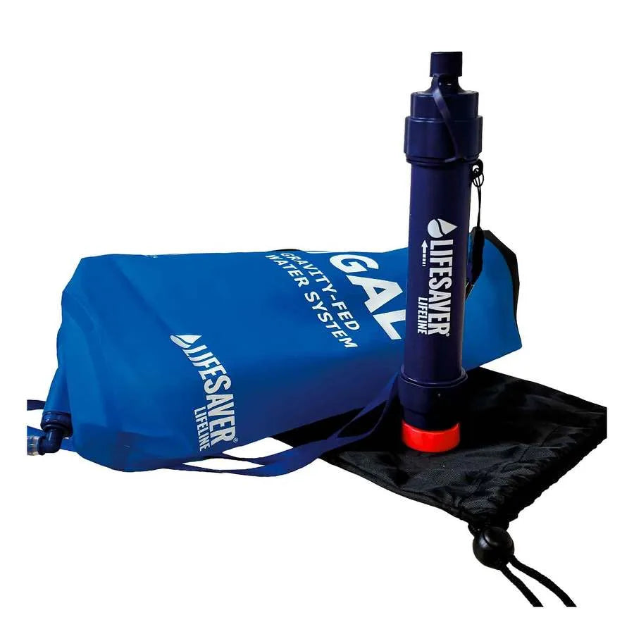Kit filtration paille et poche à eau gravité Lifeline