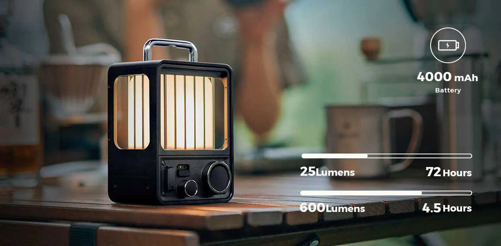 Lampes & Lanternes - Flextail | VILLA LANTERN - Lanterne de camp rechargeable à Led vintage - outpost-shop.com