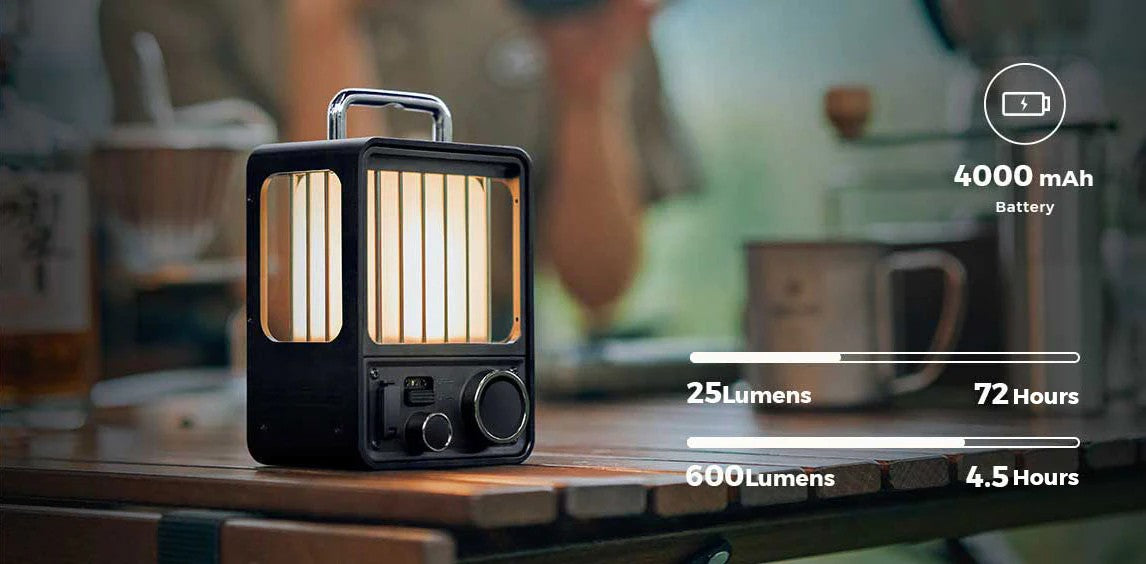 Lampes & Lanternes - Flextail | VILLA LANTERN - Lanterne de camp rechargeable à Led vintage - outpost-shop.com