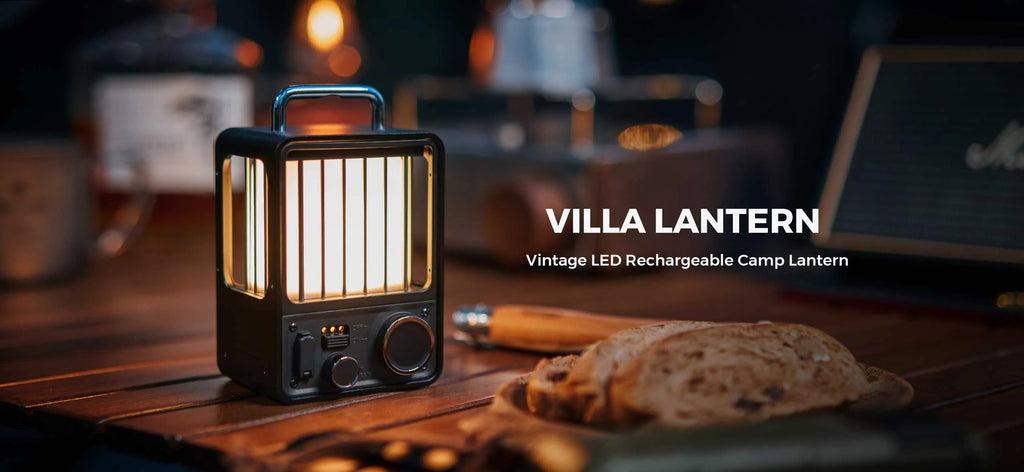 Lampes & Lanternes - Flextail | VILLA LANTERN - Lanterne de camp rechargeable à Led vintage - outpost-shop.com