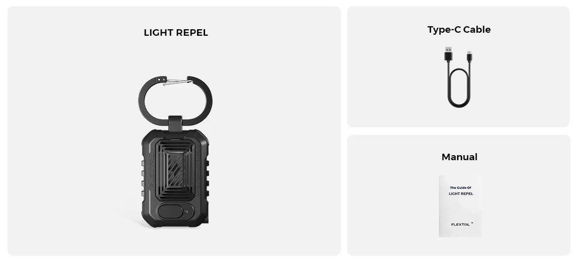 Batteries & Électronique  - Flextail | LIGHT REPEL - Répulsif anti-moustique portable - outpost-shop.com