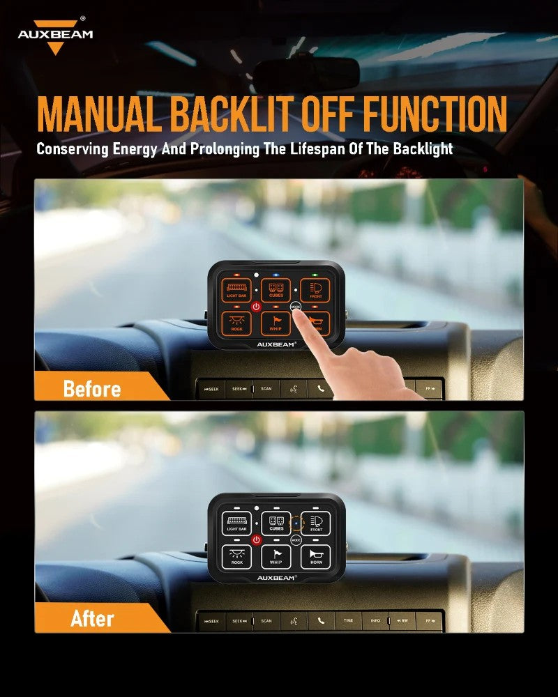 Alimentation & Éclairage - Auxbeam | AR-600 RGB Panneau de contrôle avec application - outpost-shop.com