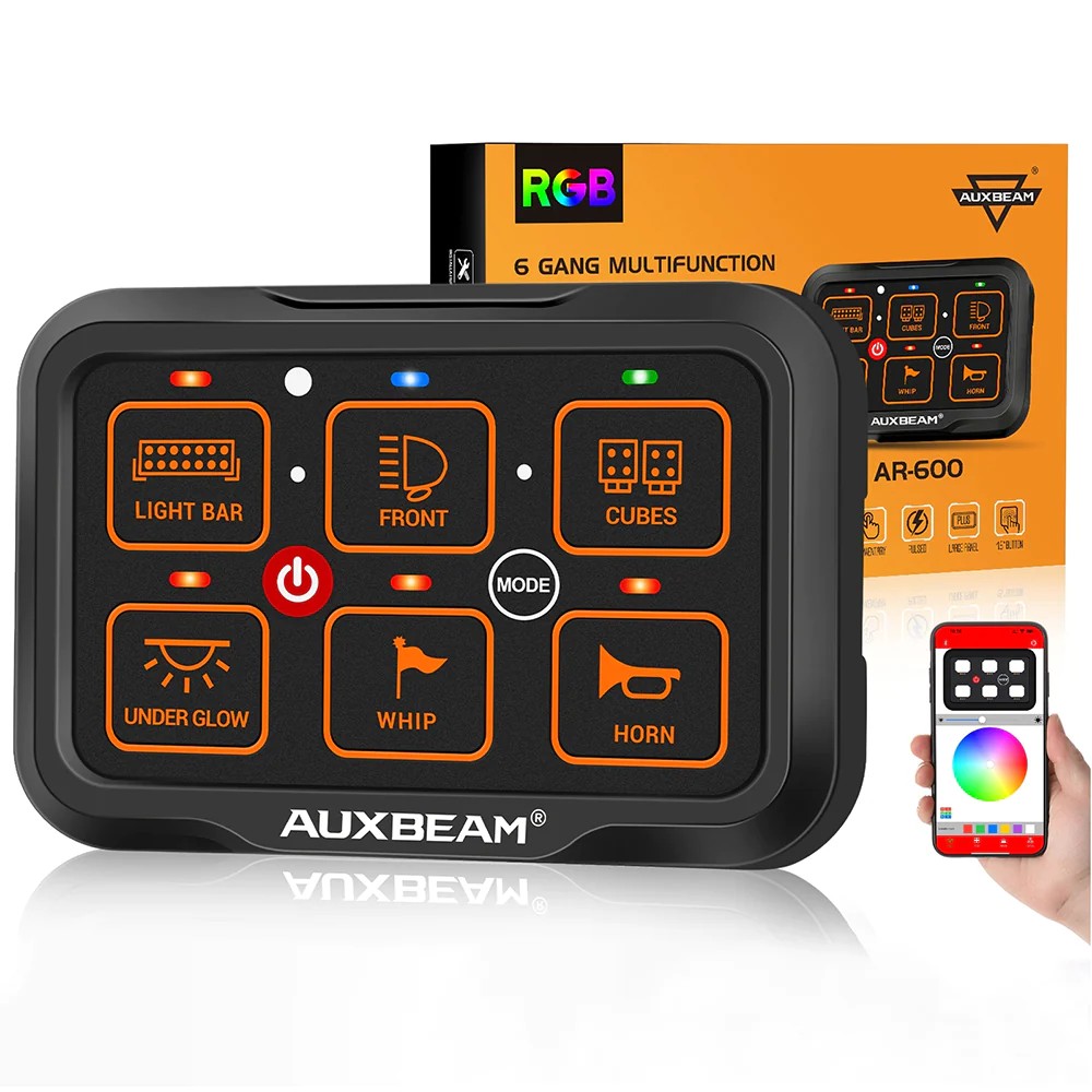 Alimentation & Éclairage - Auxbeam | AR-600 RGB Panneau de contrôle avec application - outpost-shop.com