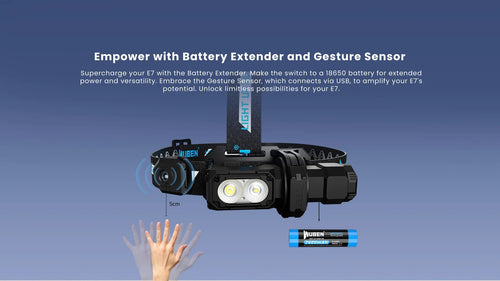 Lampes EDC - Wuben | Capteur de gestes AP40 pour E7 - outpost-shop.com