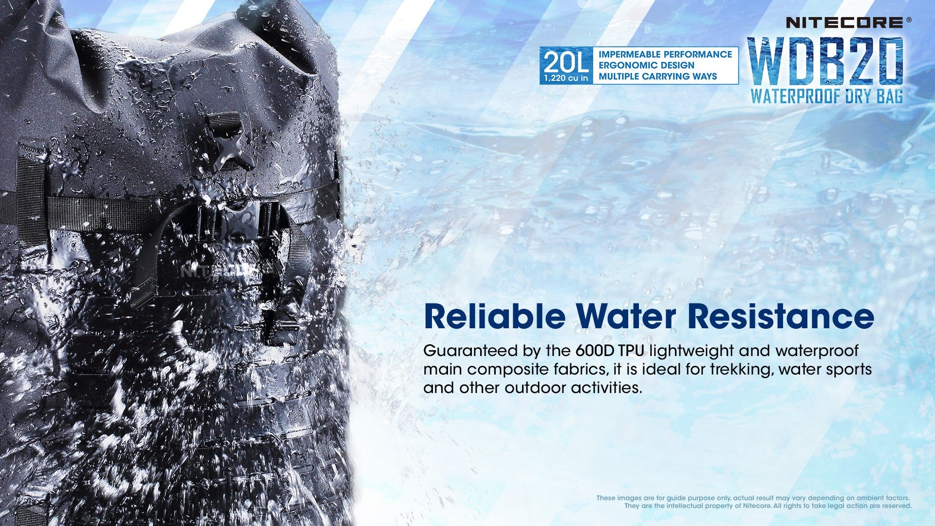 Sacs étanches - Nitecore | Sac à dos étanche WDB20 - 20L - outpost-shop.com
