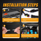 Alimentation & Éclairage - Auxbeam | LED Front Grille Lights  - Amber Light Fit for Dodge Ram 1500 2500 3500 - outpost-shop.com