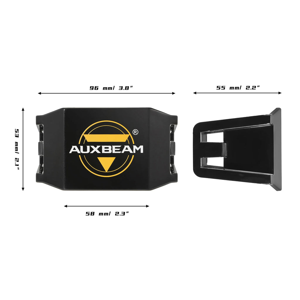 Alimentation & Éclairage - Auxbeam | Couvercle de protection noir de 4 Inch de la série V-MAX - outpost-shop.com