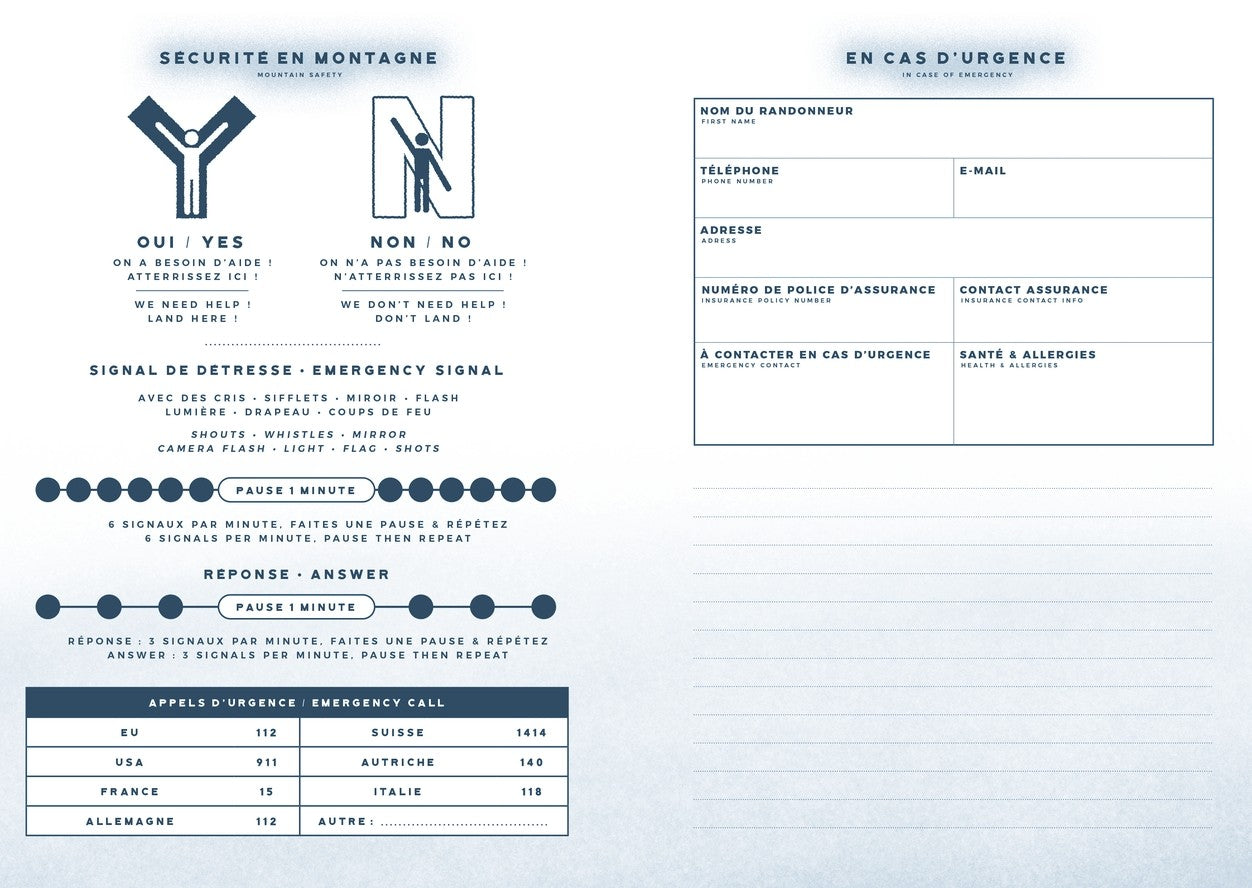 ÉQUIPEMENTS - Aventura Editions | Carnet de randonnée en Français - outpost-shop.com