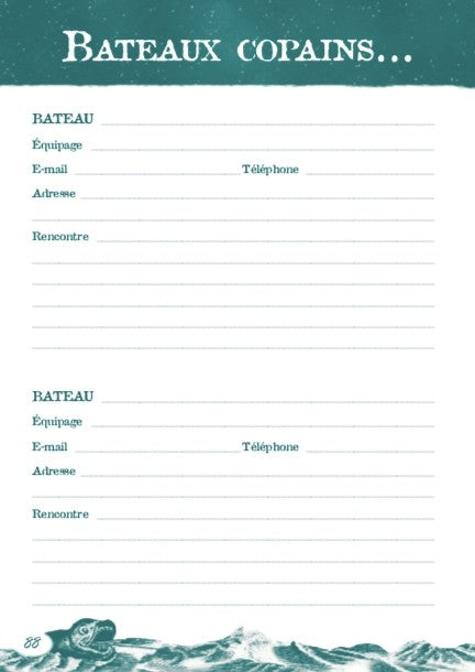 ÉQUIPEMENTS - Aventura Editions | Aventures, Carnet de navigation en Français - outpost-shop.com