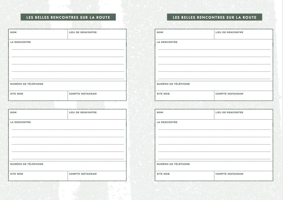 ÉQUIPEMENTS - Aventura Editions | Vanlife, Carnet De Voyage en Français - outpost-shop.com