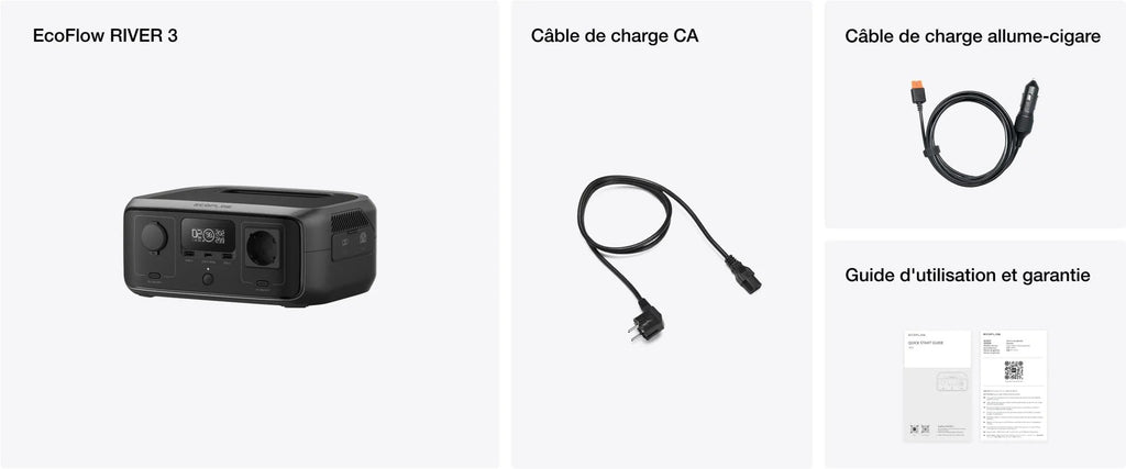 Batteries et chargeurs - Ecoflow | Station électrique portable Ecoflow River 3 - outpost-shop.com