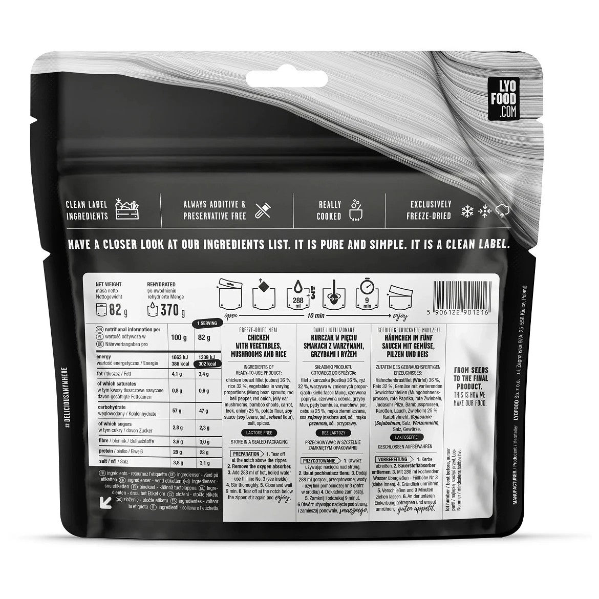 Plats - Lyofood® | Poulet au Riz et aux Cinq Epices 370g - outpost-shop.com