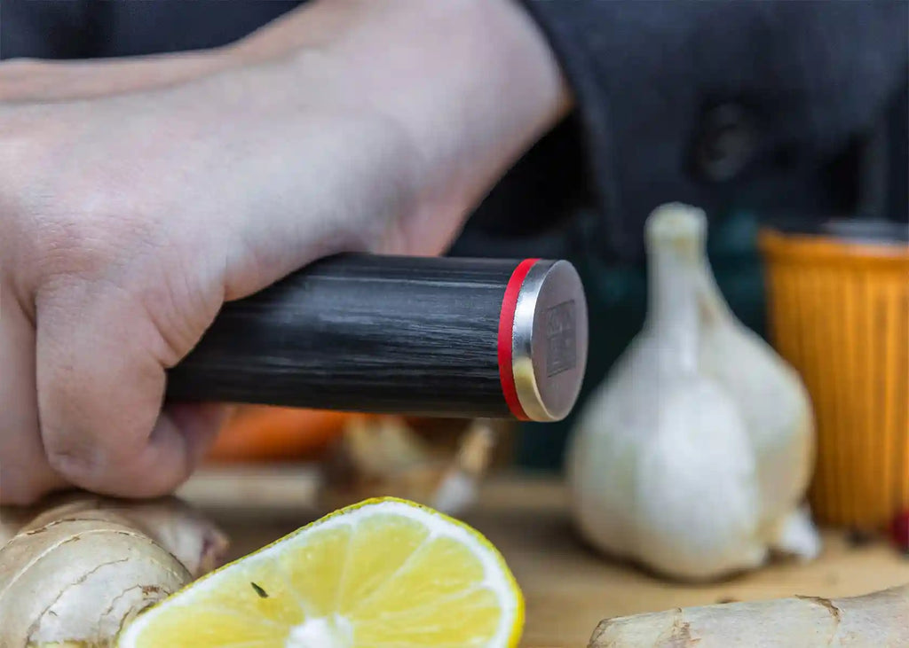 Lames Fixe - Kotai | Couteau Santoku - Lame de 180 mm - Collection Pakka - outpost-shop.com