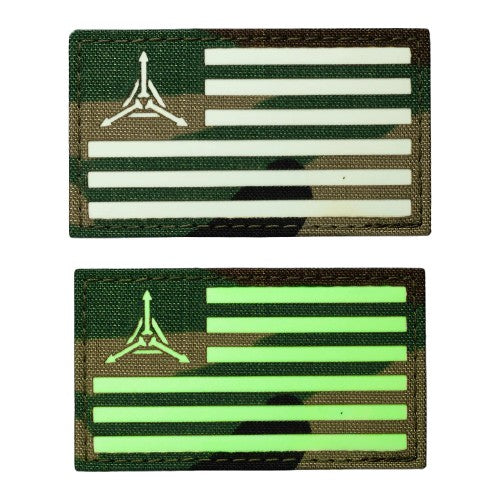 Triple Aught Design - TAD Flag GITD Velcro Patch - outpost-shop.com