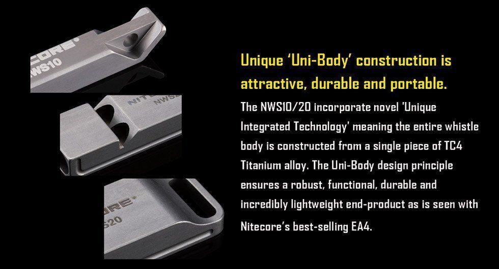 Accessoires - Nitecore | NWS10 Sifflet Titanium - outpost-shop.com