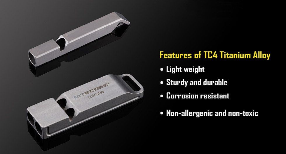 Accessoires - Nitecore | NWS10 Sifflet Titanium - outpost-shop.com