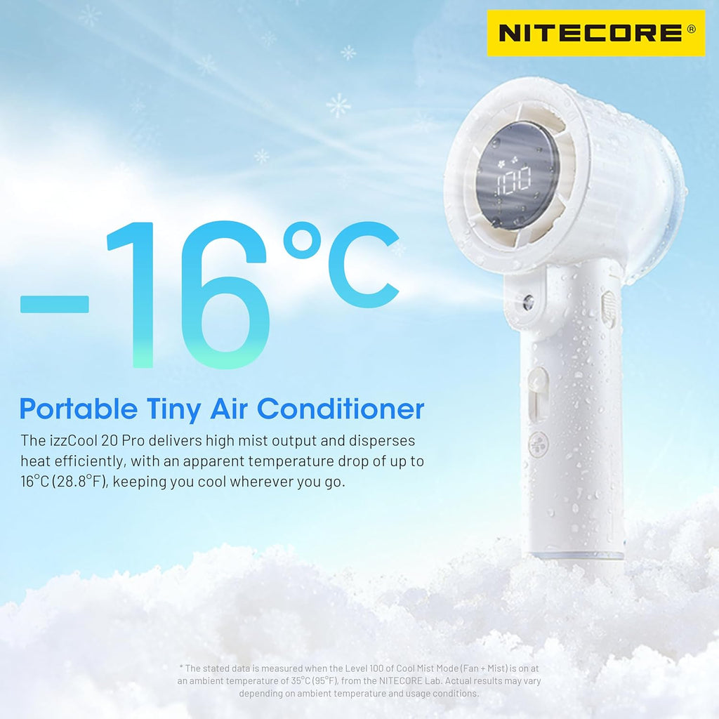 IZZCOOL20 Pro – Ventilateur & brumisateur NITECORE