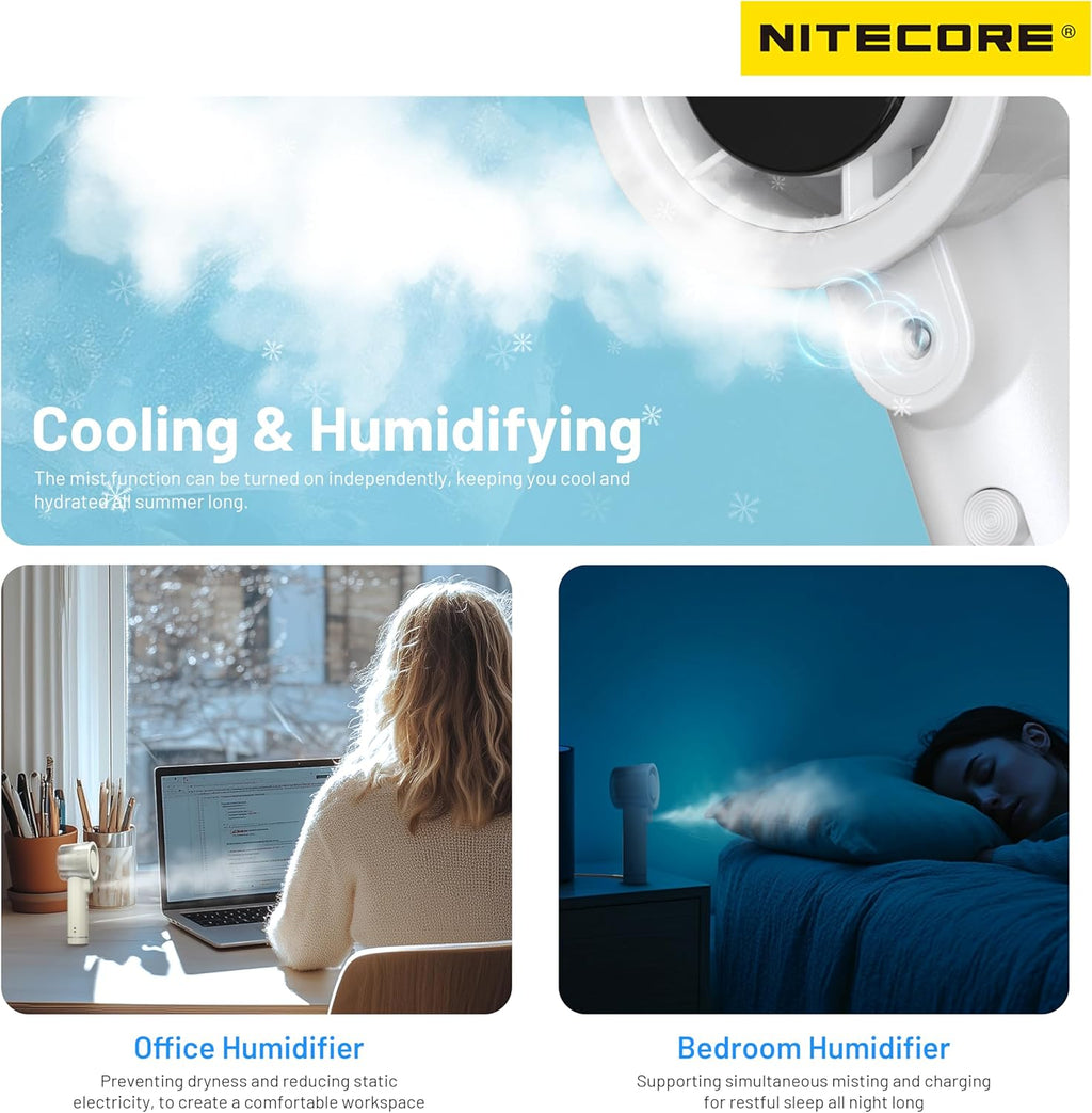 IZZCOOL20 Pro – Ventilateur & brumisateur NITECORE