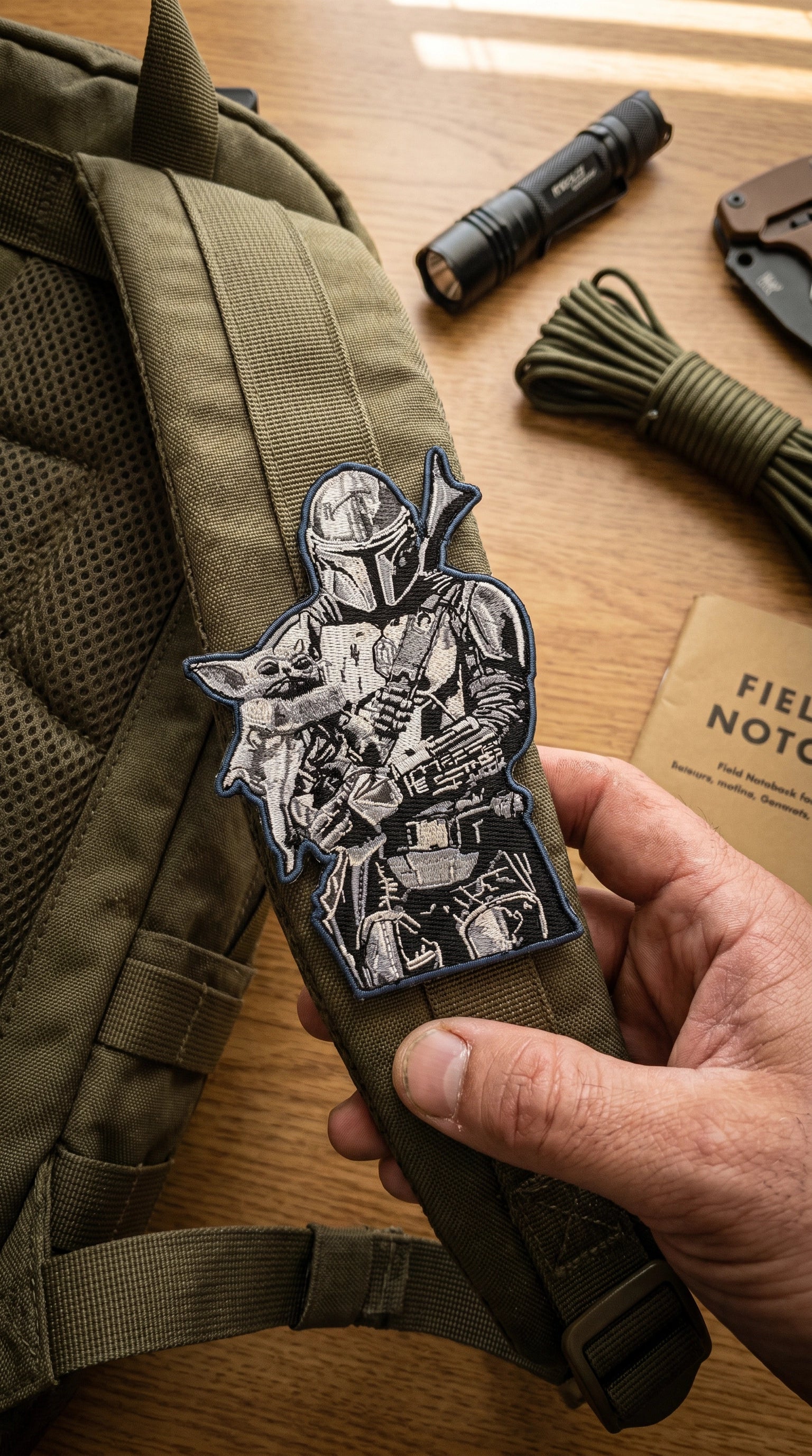 PDW Mando and Grogu v2 Morale Patch Prometheus Design Werx