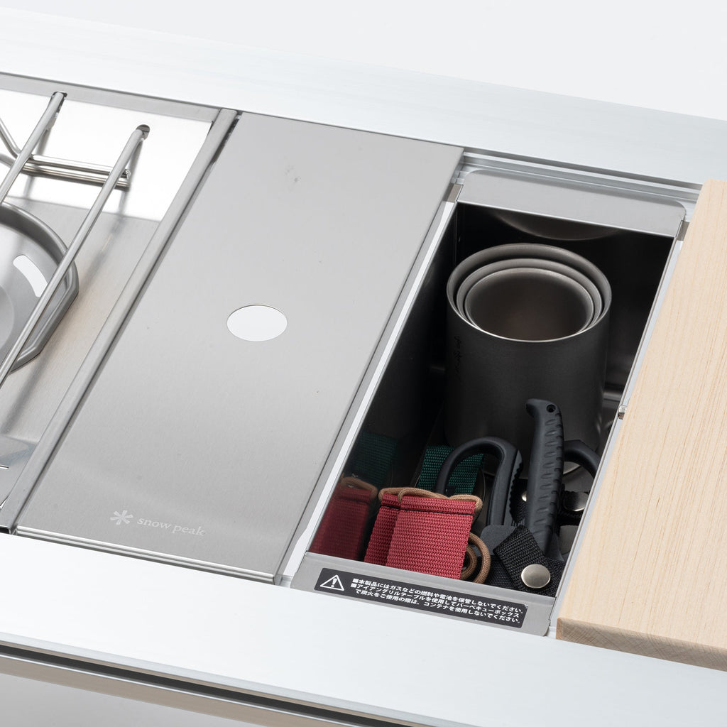 Plateau inox Snow Peak IGT Stainless Half Unit Tray