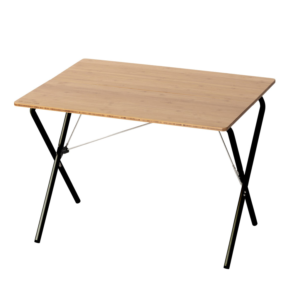 Table allégée Snow Peak Single Action Table Bamboo Light