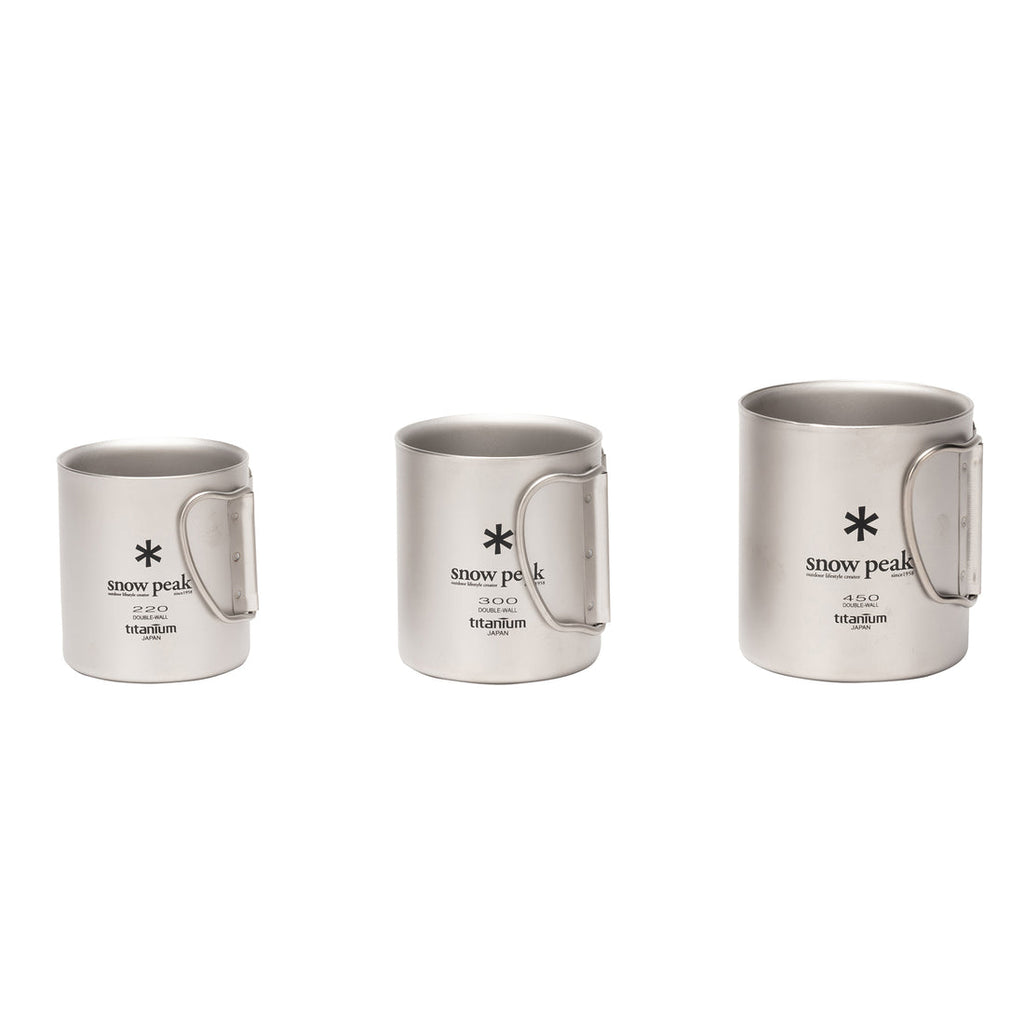 Tasses Double Paroi en Titanium 220ml Snow Peak