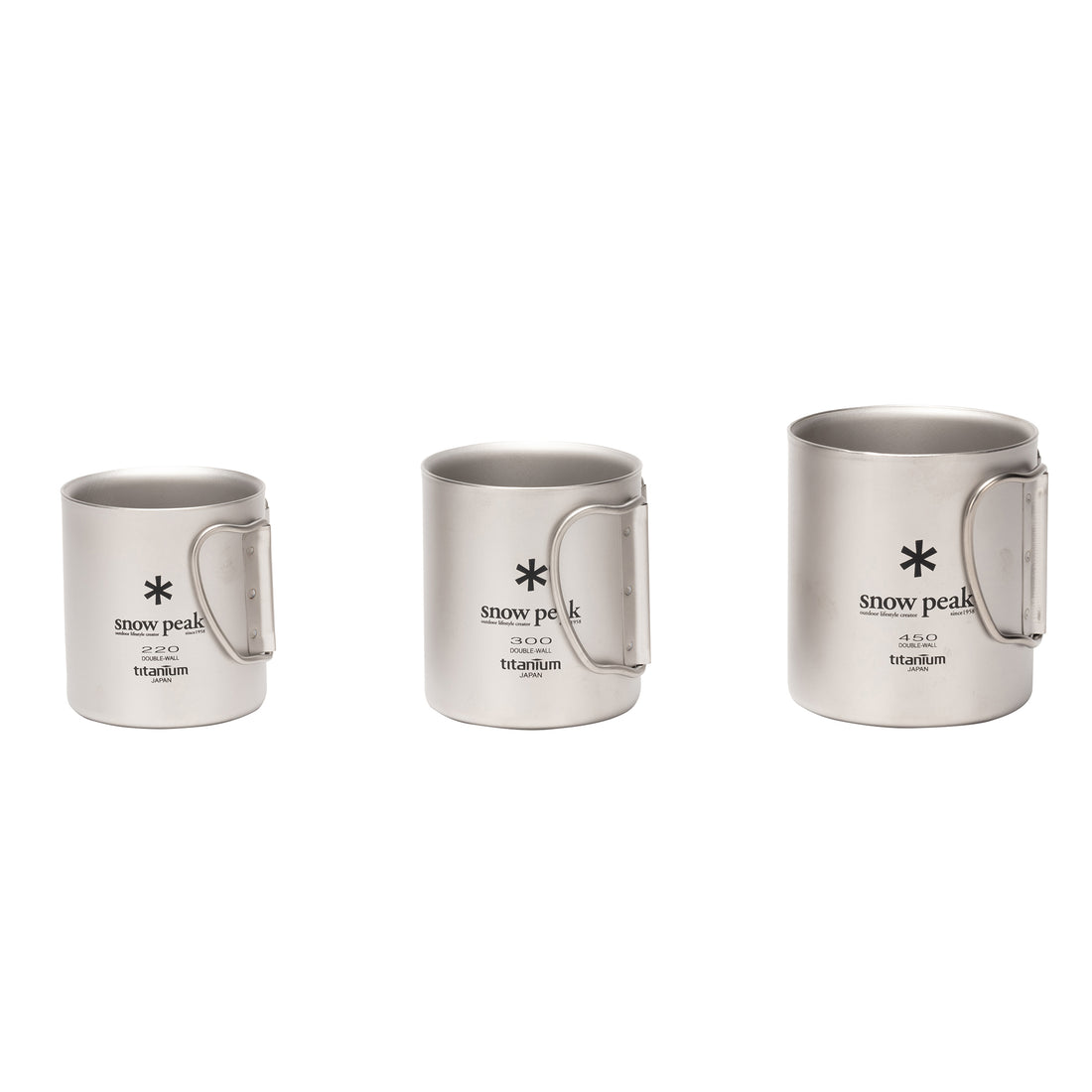 Tasses Double Paroi en Titanium 220ml Snow Peak