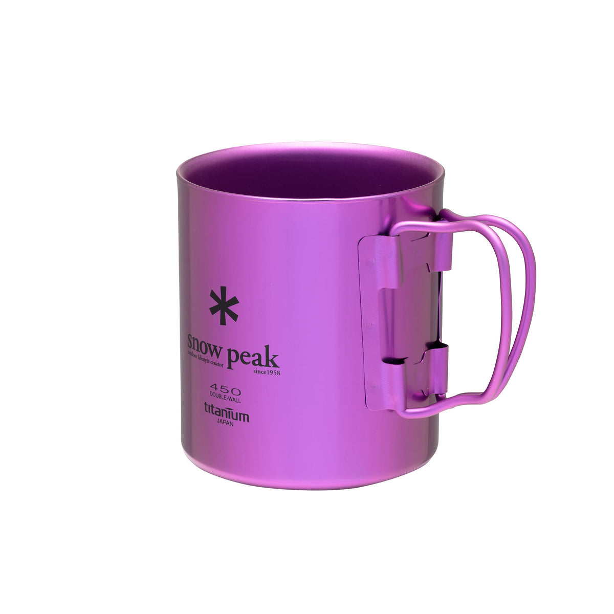Mug titane double paroi coloré Snow Peak 450 ml