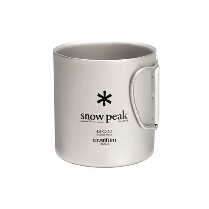 Mug titane double paroi Snow Peak Titanium Double Wall 600
