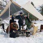 Set tarp feu de camp Snow Peak Takibi Tarp Hexa Set M