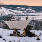 Set tarp feu de camp Snow Peak Takibi Tarp Hexa Set M