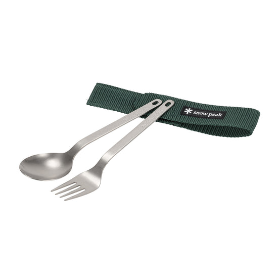Titanium Fork & Spoon Set Snow Peak