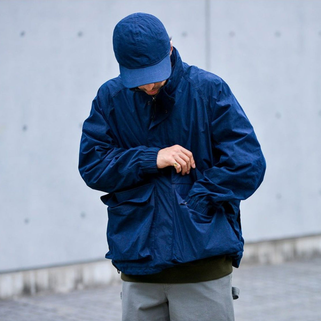 Anorak Snow Peak Indigo C/N