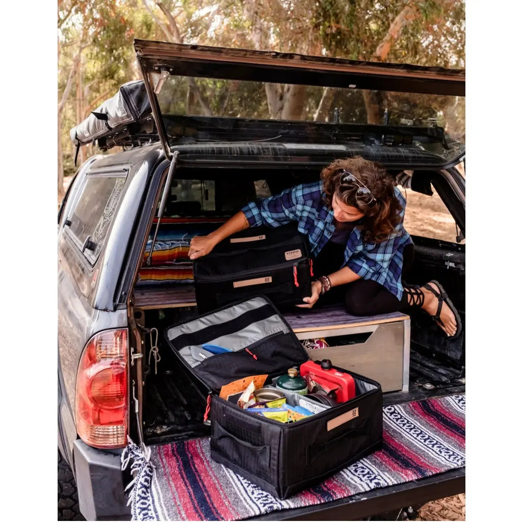 STEP 22 Gear Stingray Flat Box Collapsible Gear Storage Box Camp Kitchen Box
