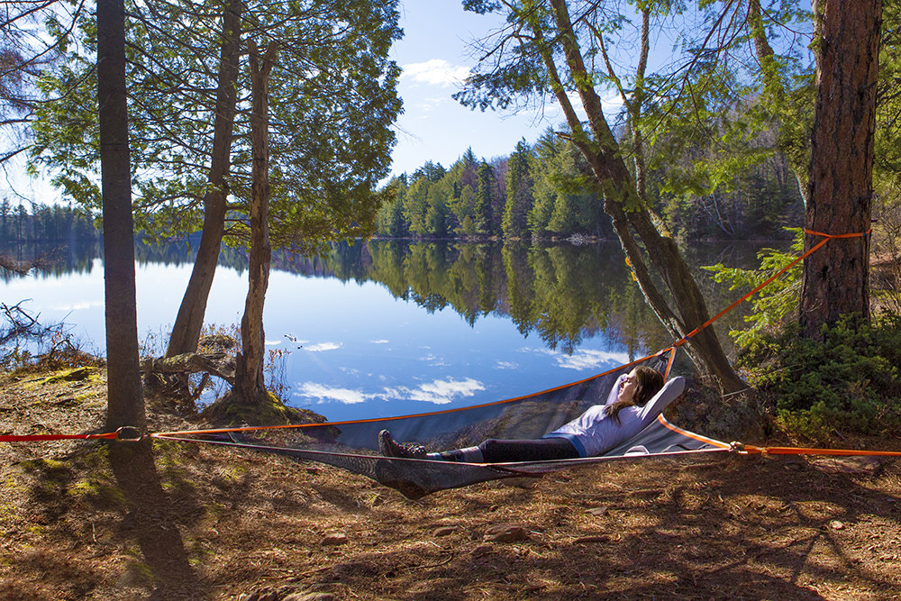 Tentsile T-Mini — Hamac 3 points 2 places, filet noir, vue 4