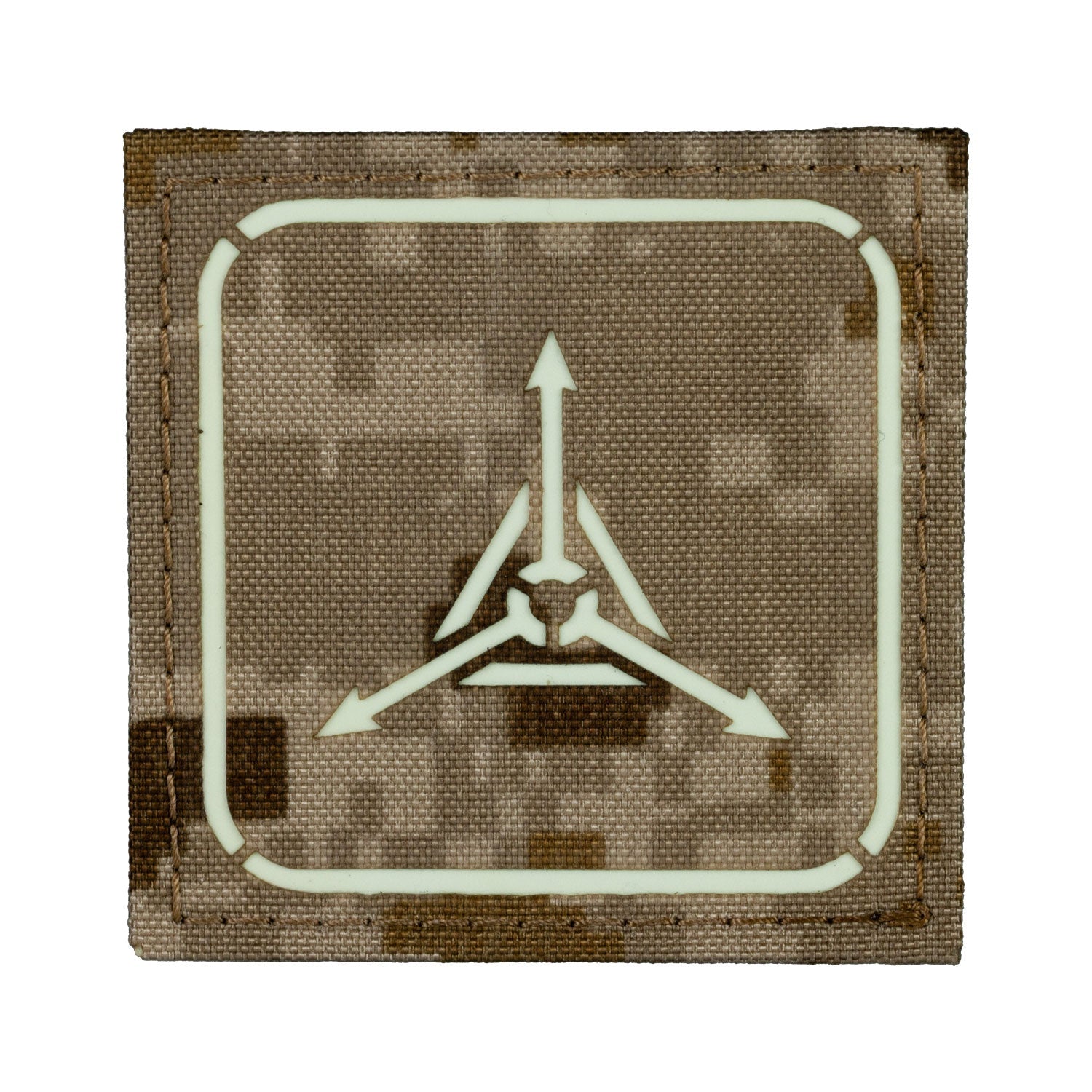 TAD Stencil Logo GITD Patch Triple Aught Design