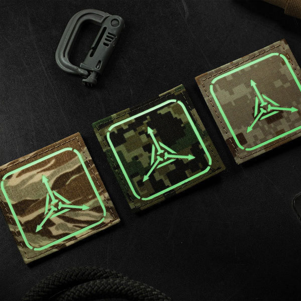 TAD Stencil Logo GITD Patch Triple Aught Design